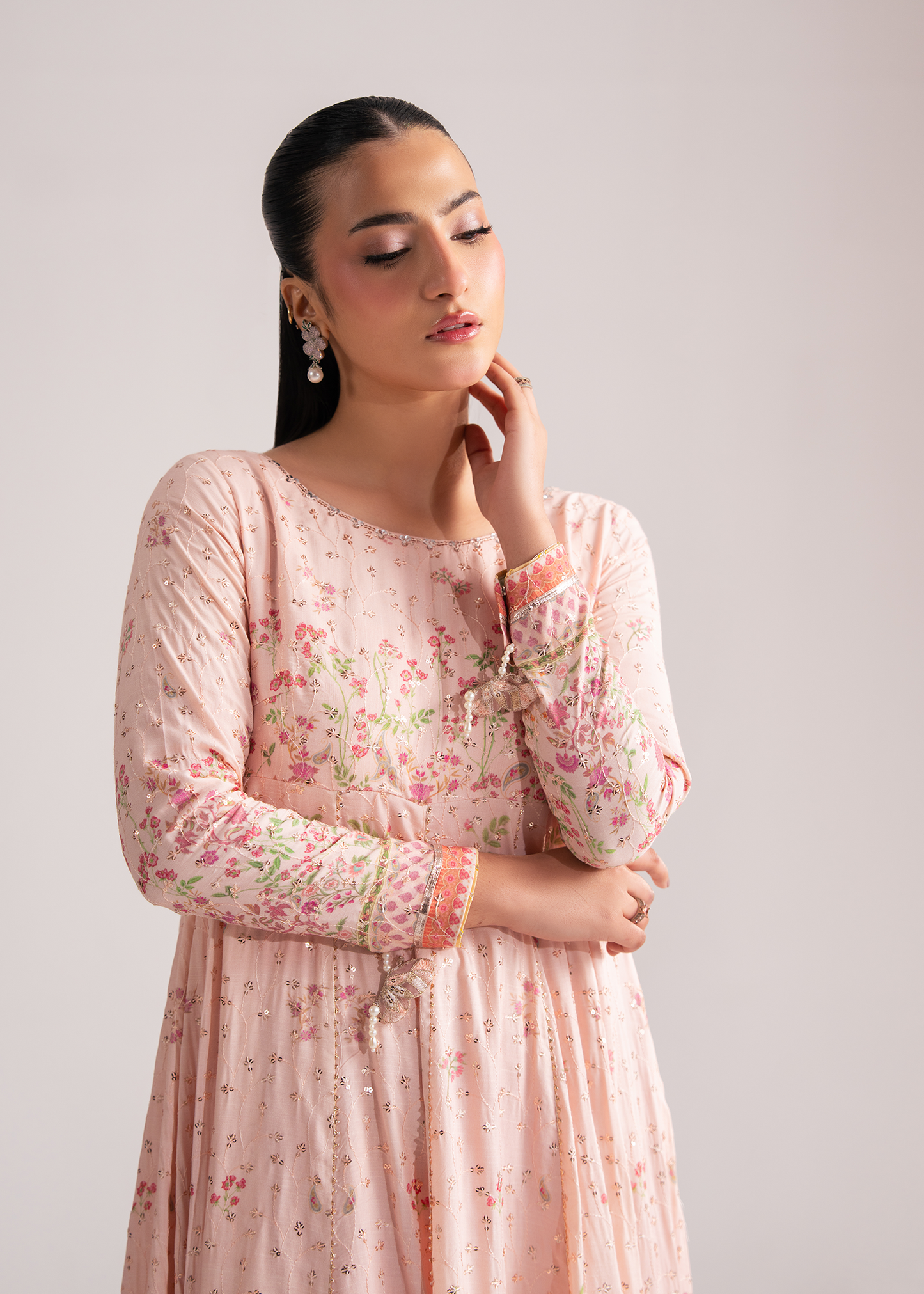 Fiona Blush Pink Festive Frock