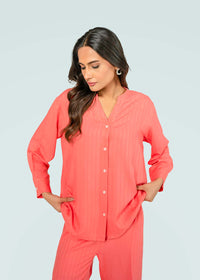 Carrot Pink Linen Co-ord