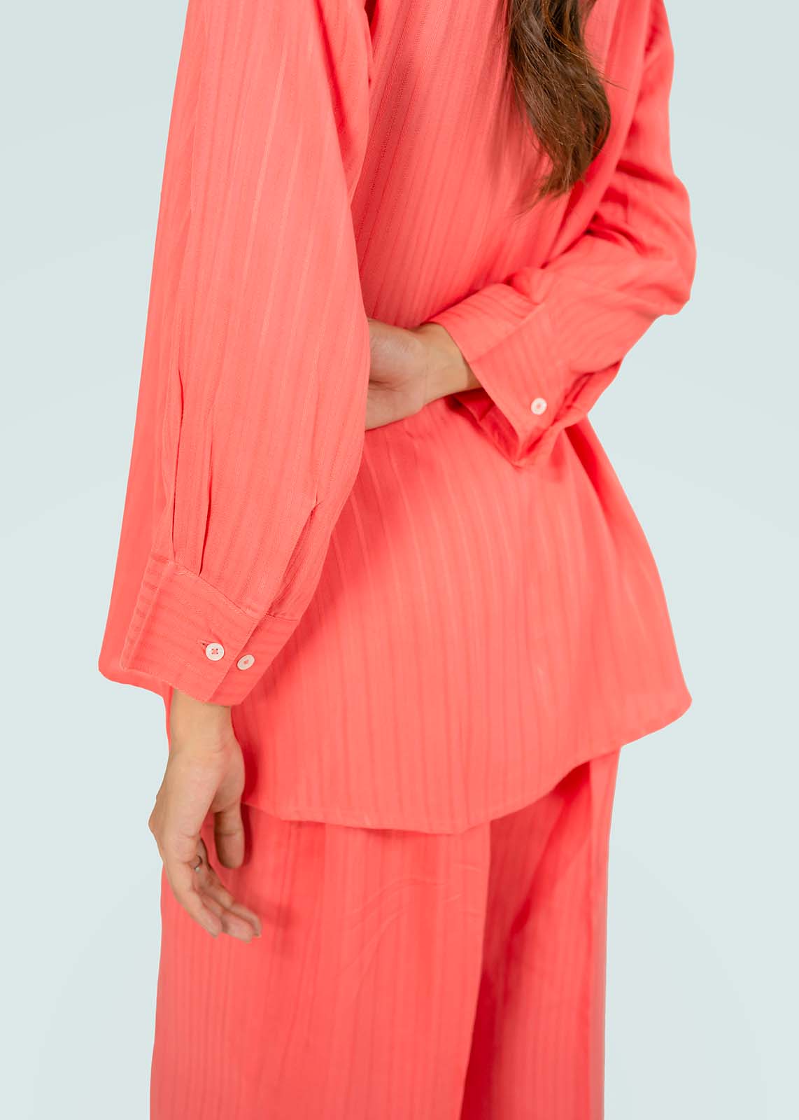 Carrot Pink Linen Co-ord