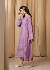 Lilac Embroidered Suit