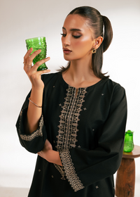 Black Embroidered Suit