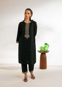 Black Embroidered Suit
