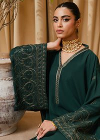 Green Embroidered Suit