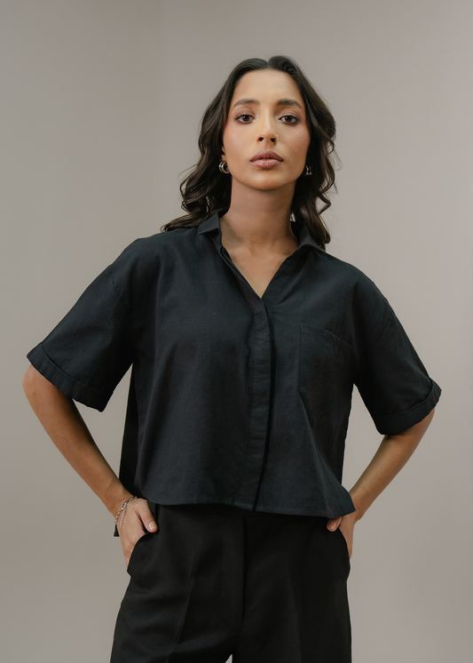 Black Button Down