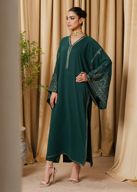 Green Embroidered Suit
