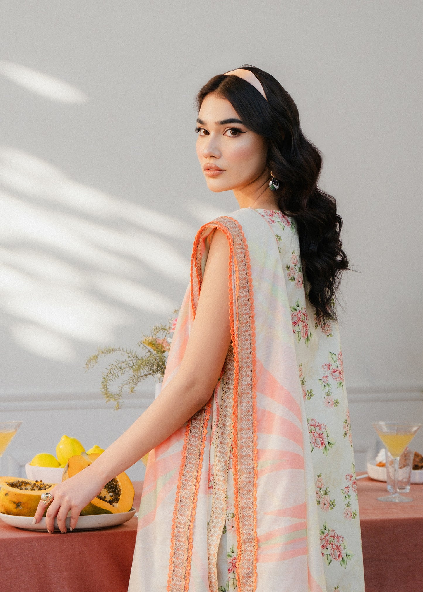 printed summer suit
