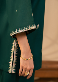 Forest Green Embroidered Suit