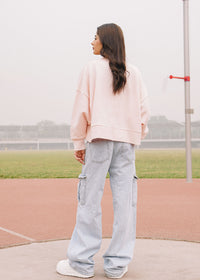 Pink Cropped Sweatshirt
