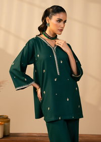 Forest Green Embroidered Suit