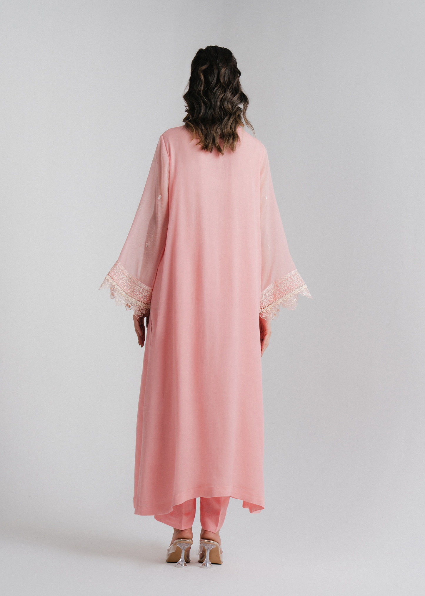 Chiffon Embroidered Suit