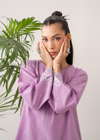 Lilac Embroidered Farshi Shalwar Set