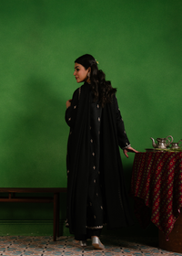 Black Anarkali 3 Piece