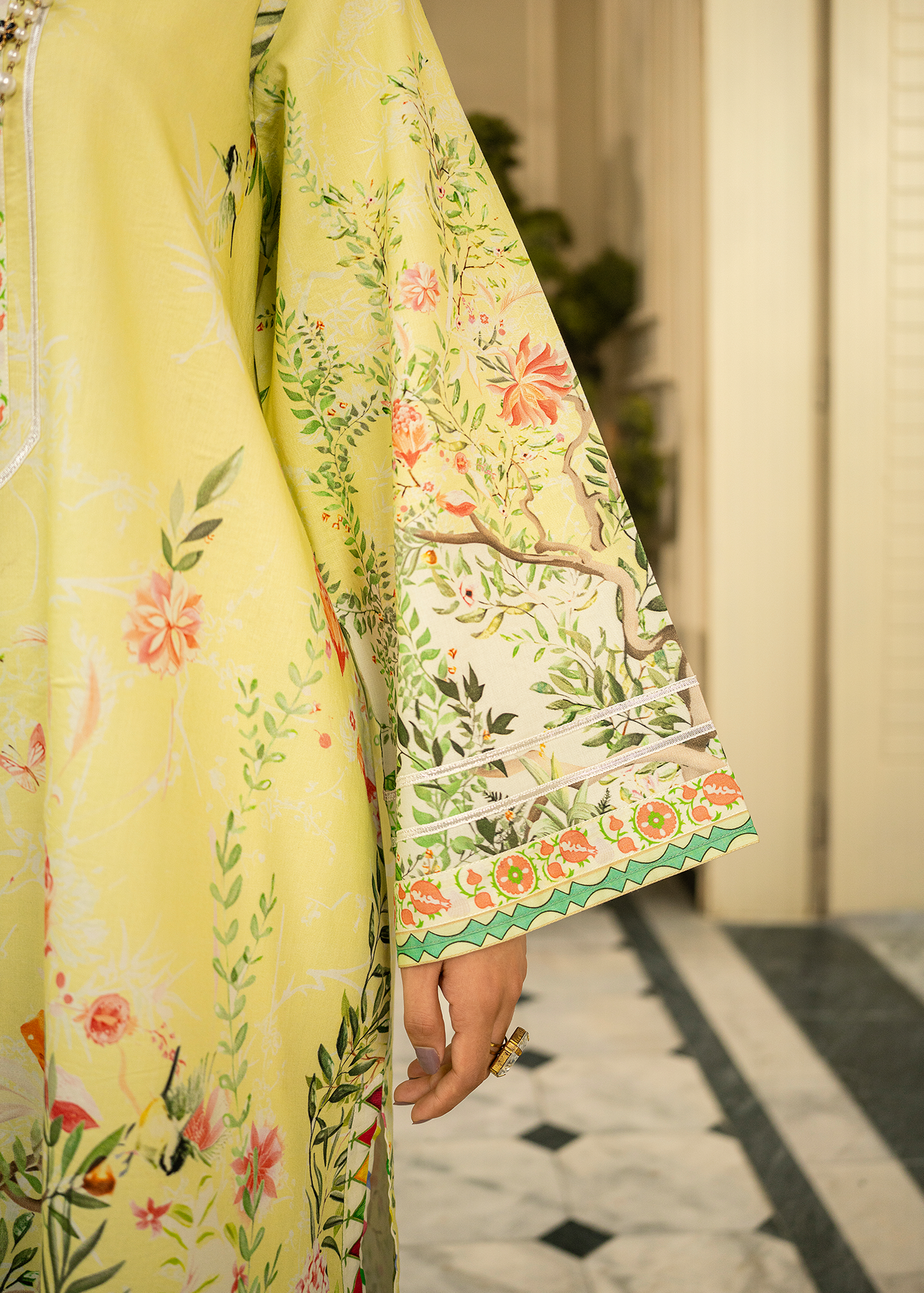 Lime Printed Shirt