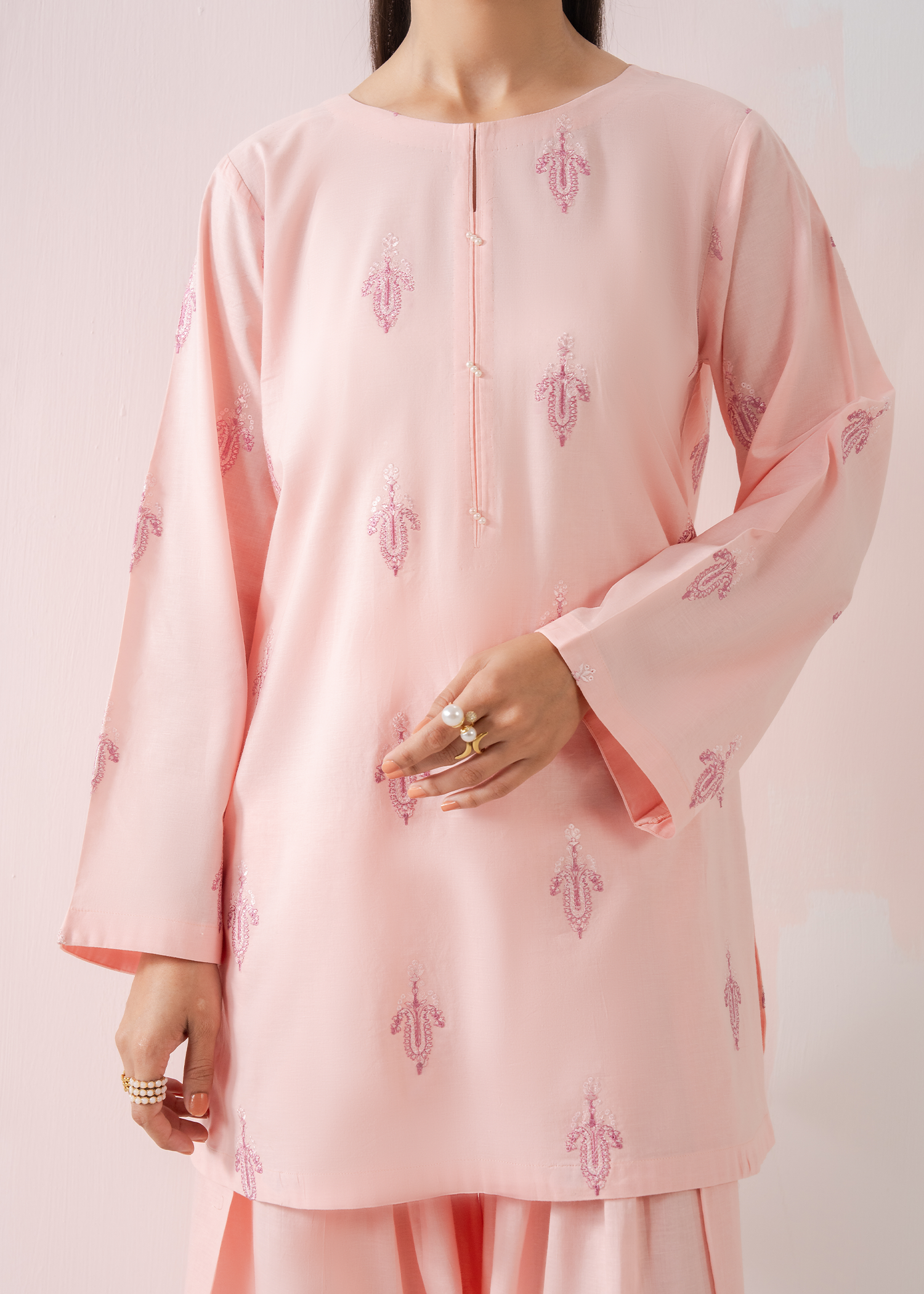 Baby Pink Farshi Shalwar Set