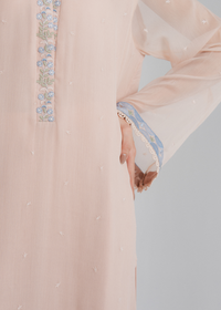 Chiffon Embroidered Suit