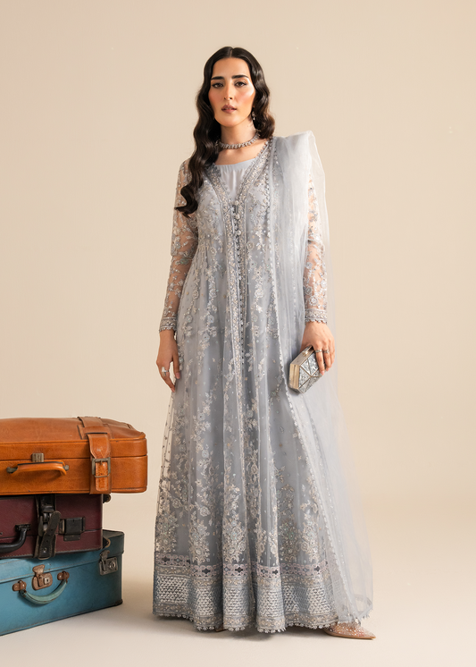 Powder Blue Net Festive Pret