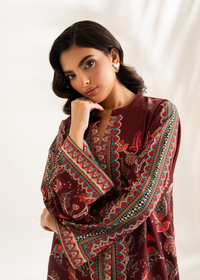 Maroon Printed Co-ord