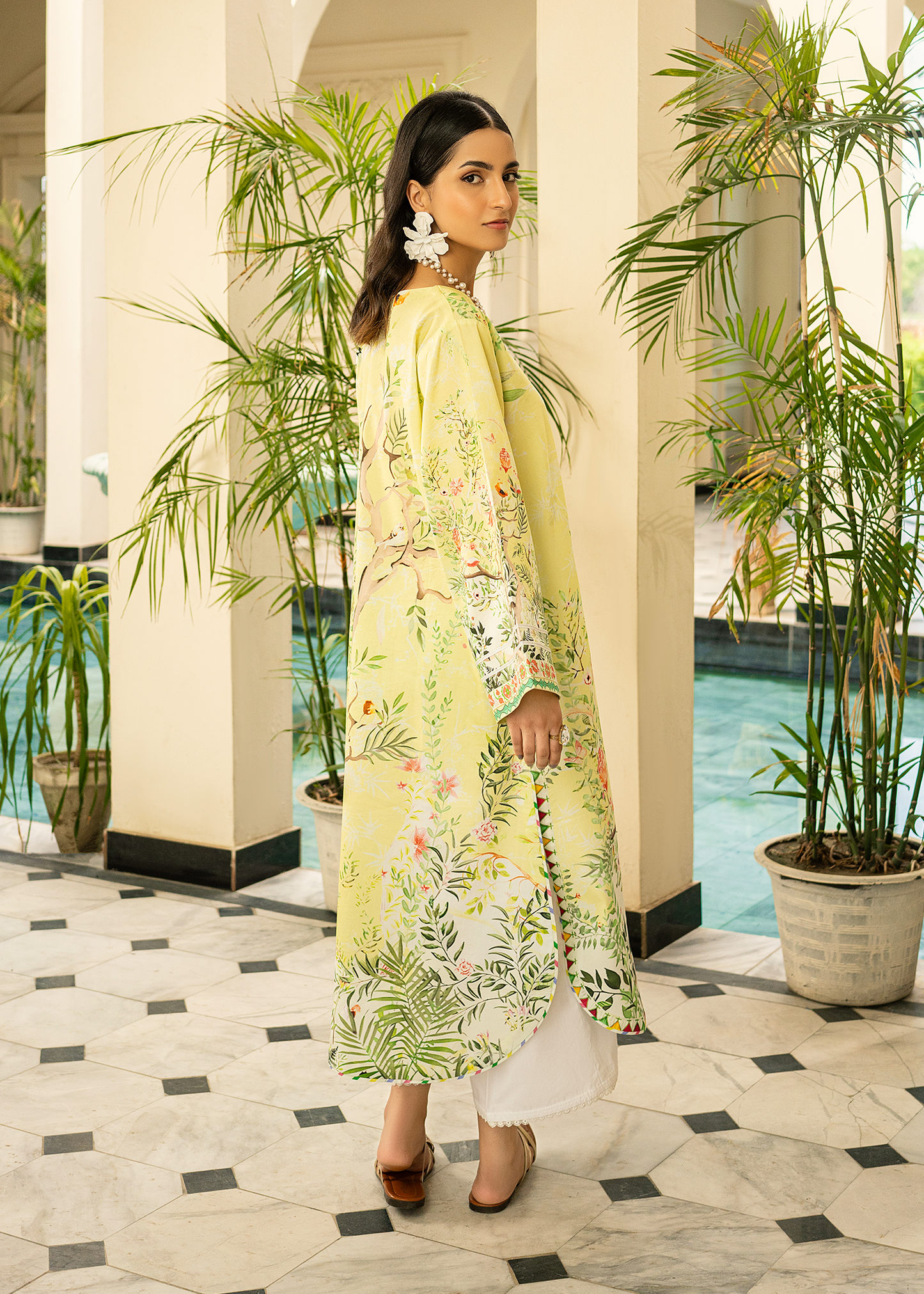 Lime Printed Shirt