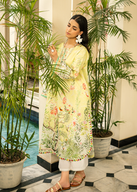 Lime Printed Shirt