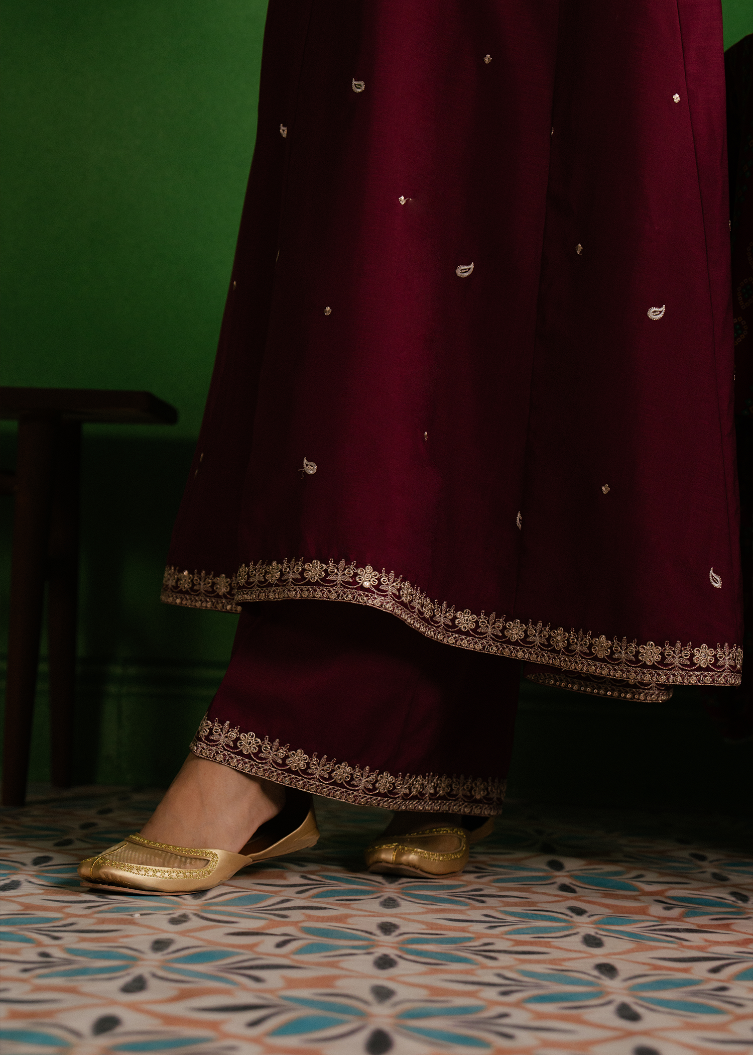 Maroon Anarkali Suit