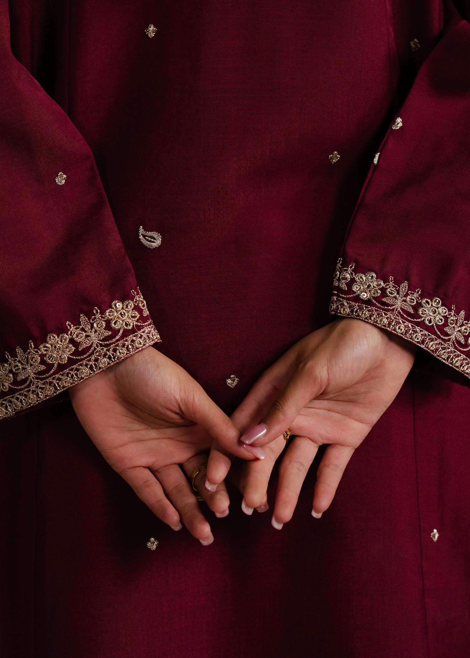 Maroon Anarkali Suit