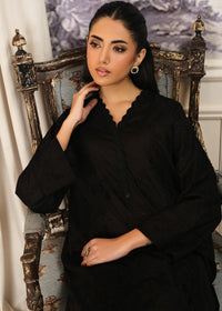 Black Chickankari Shirt