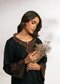 Black Embroidered Suit