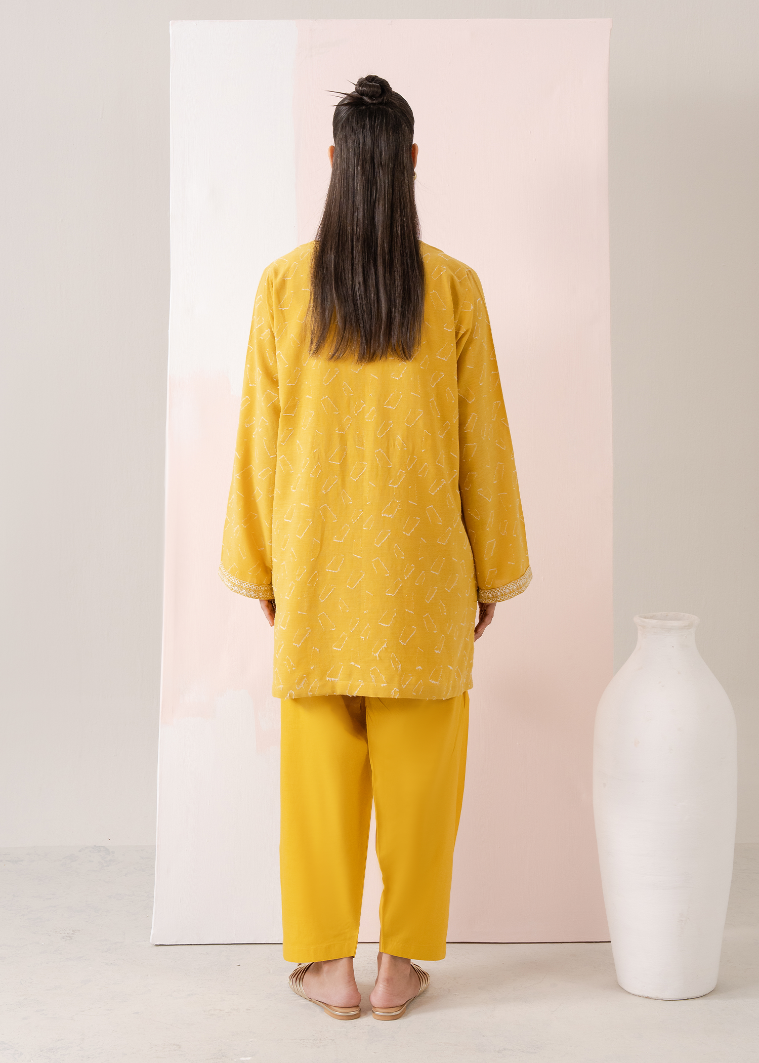 Mustard Embroidered Co-ord