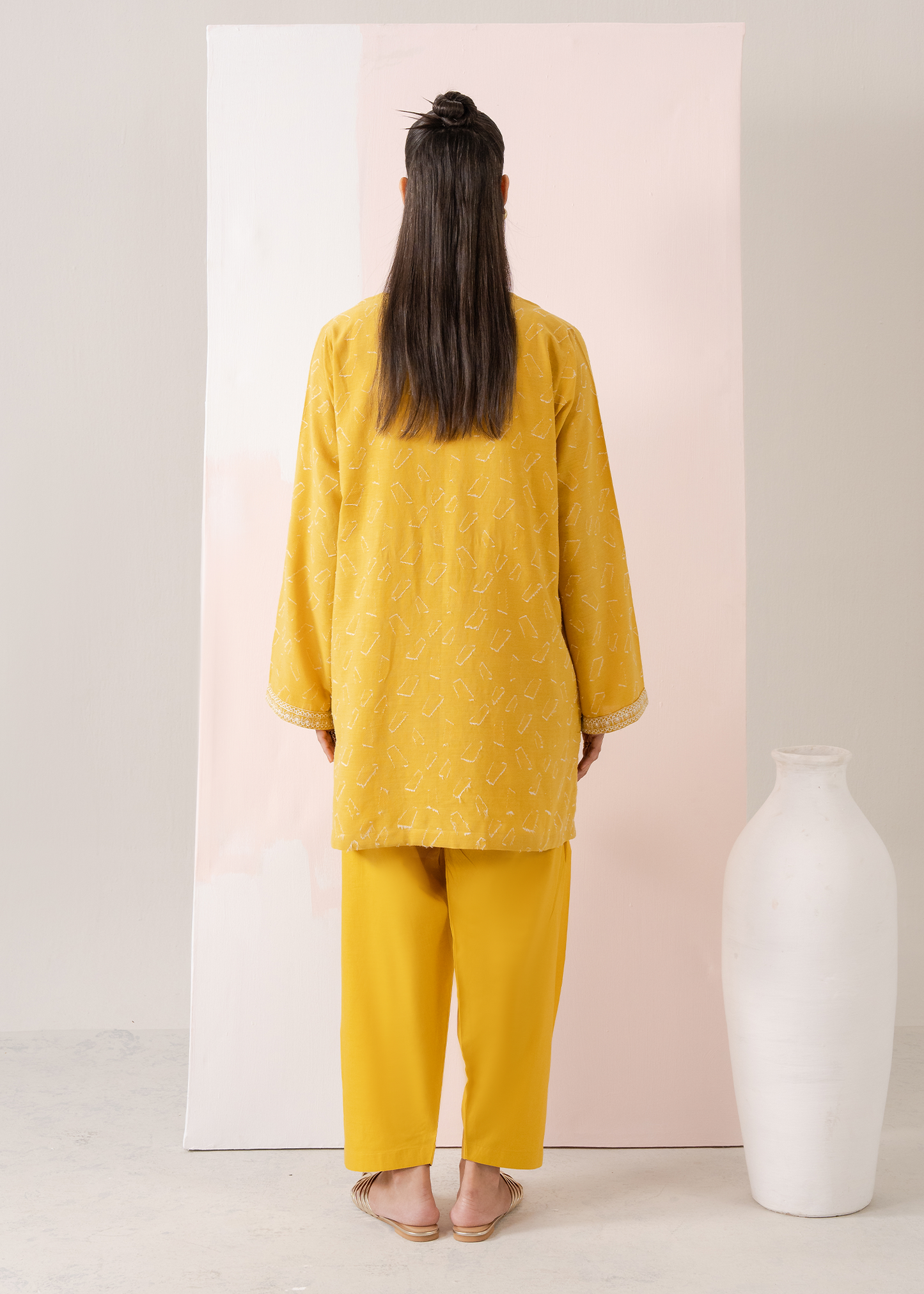 Mustard Embroidered Co-ord