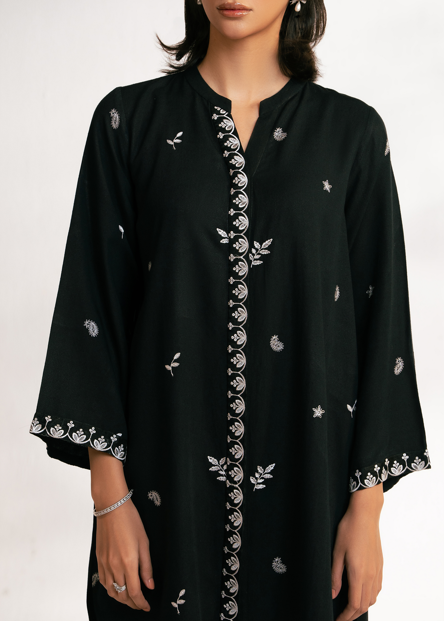 Black Embroidered Suit