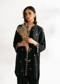 Black Embroidered Suit