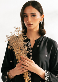 Black Embroidered Suit