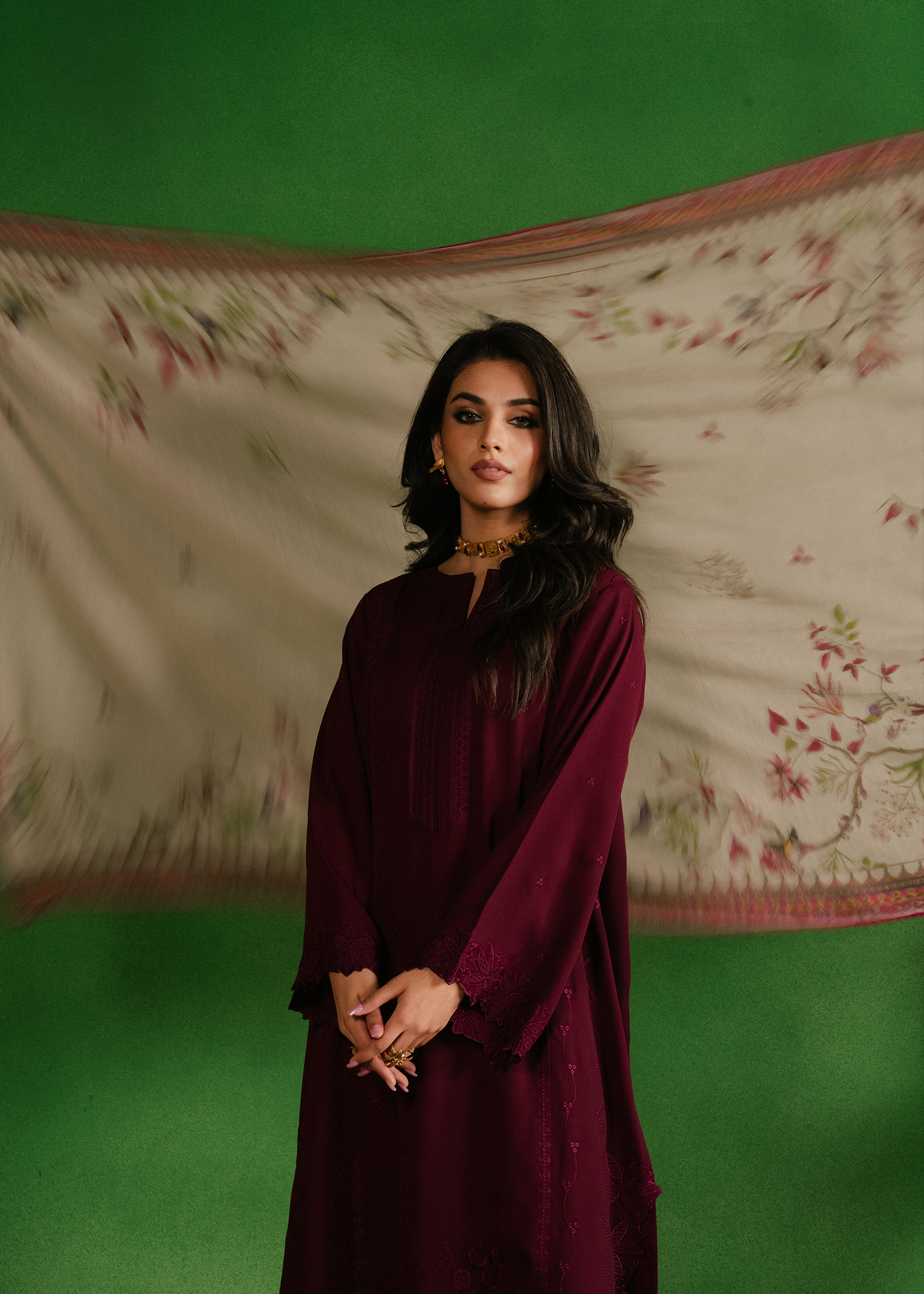 maroon colour suit