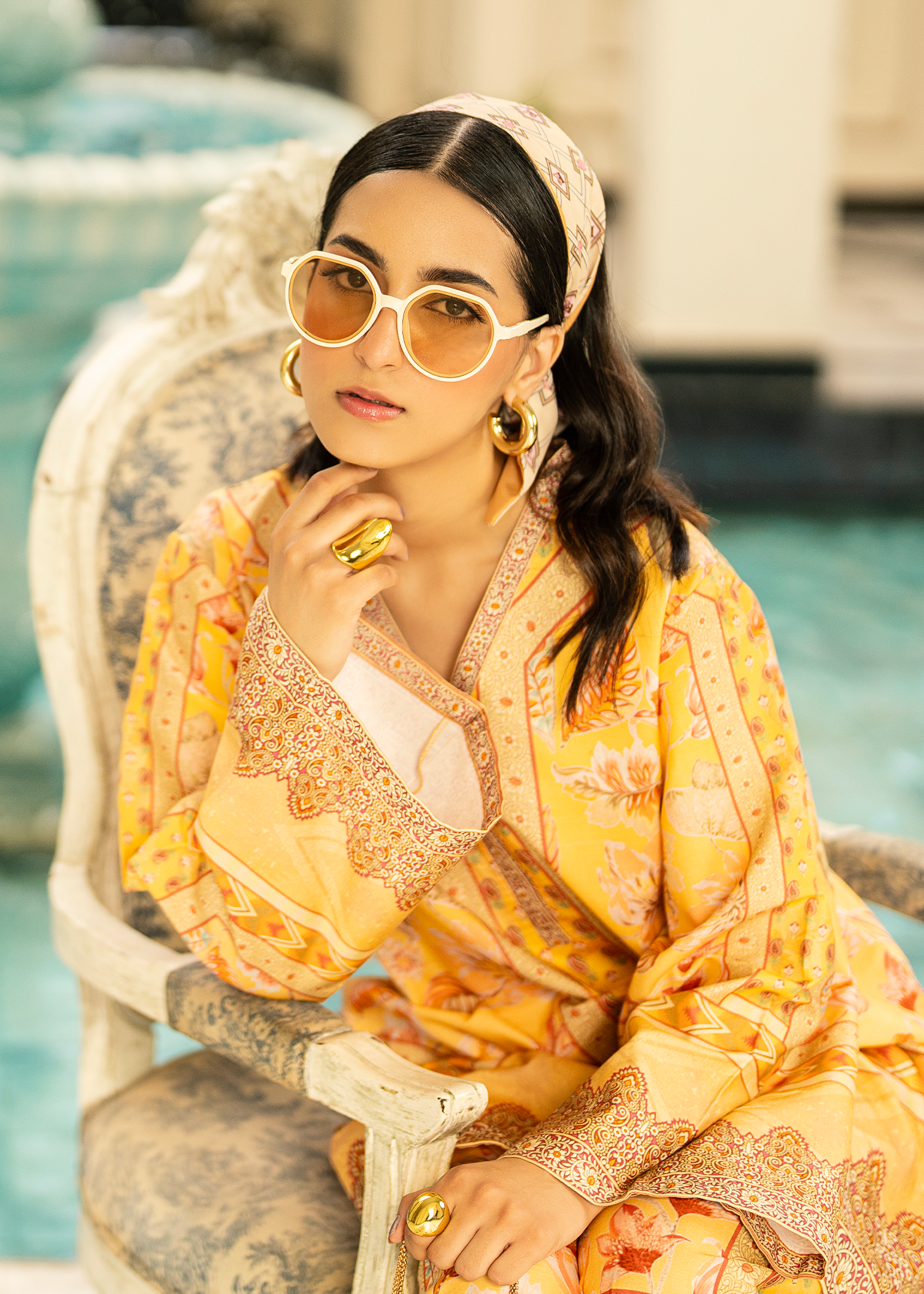 Marigold Yellow Printed Co-ord