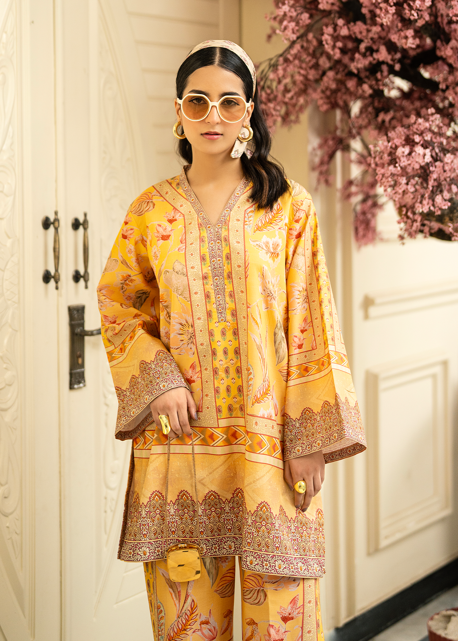 Marigold Yellow Printed Co-ord