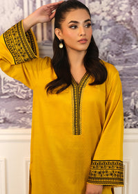 Mustard Embroidered Shirt