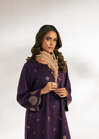 Purple Embroidered Suit