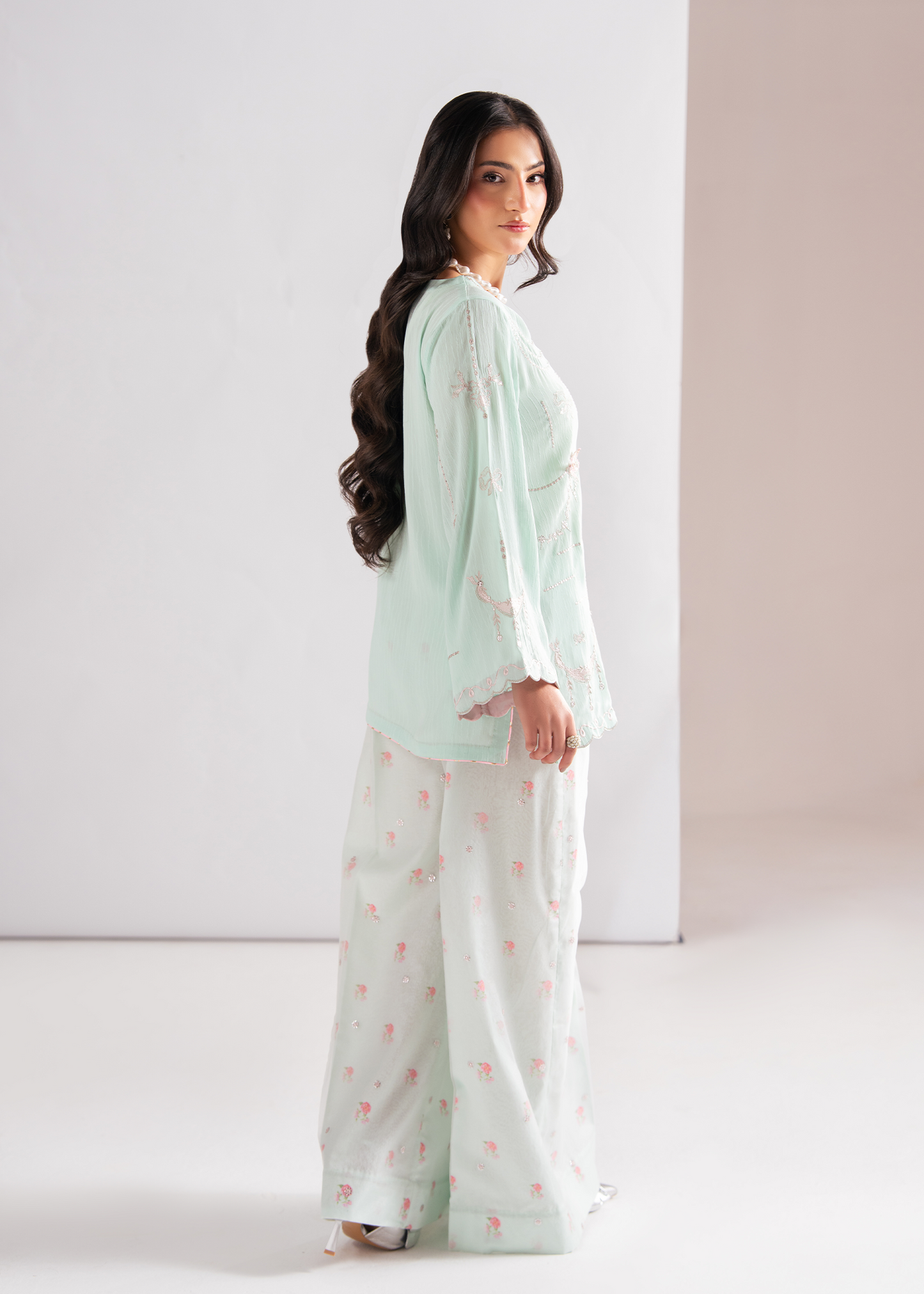 Selene Mint Green Festive Pret
