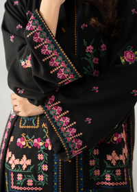 Black Embroidered Co-ord set