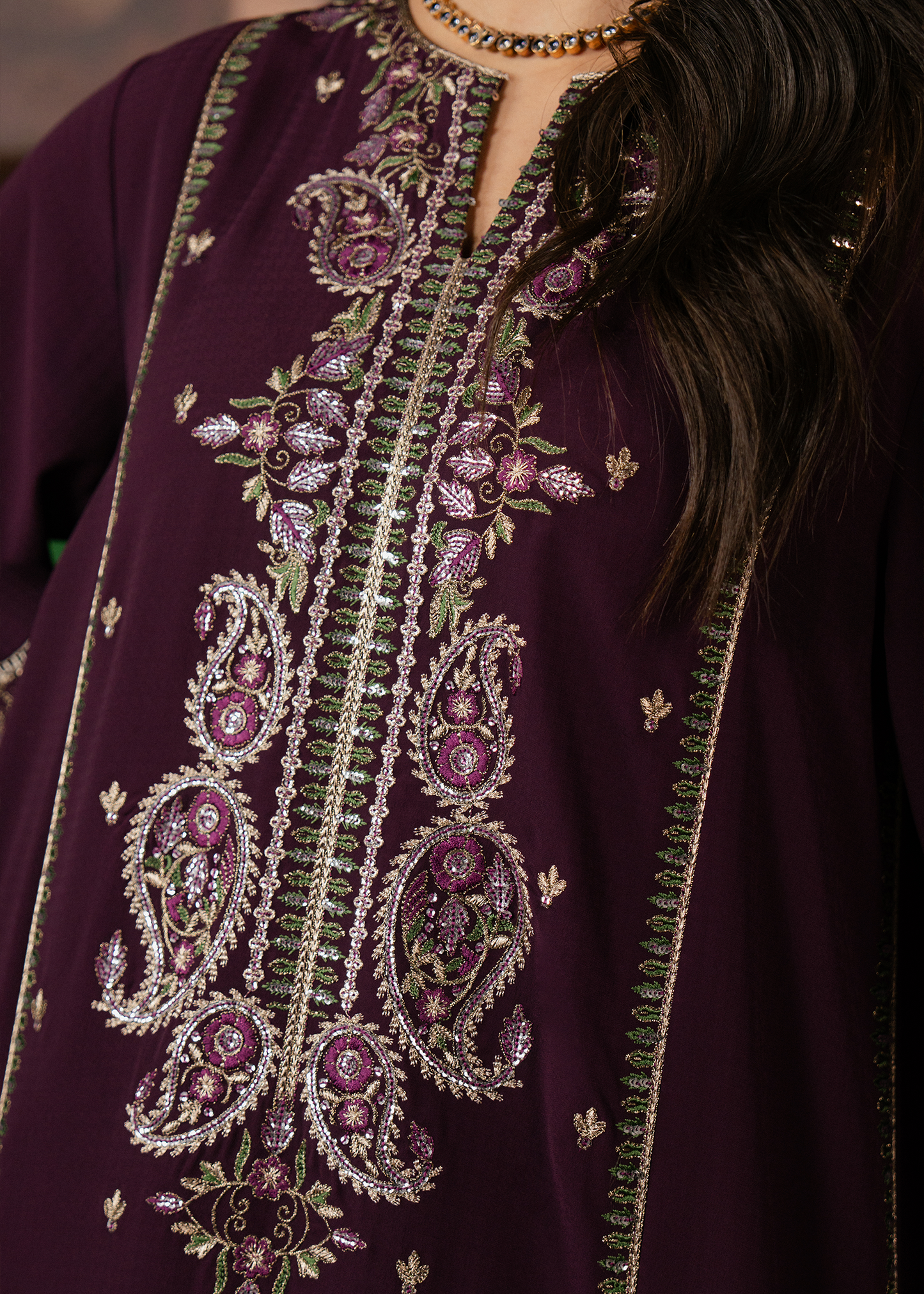 best purple suit embroidery