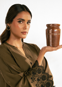 Olive Embroidered Suit