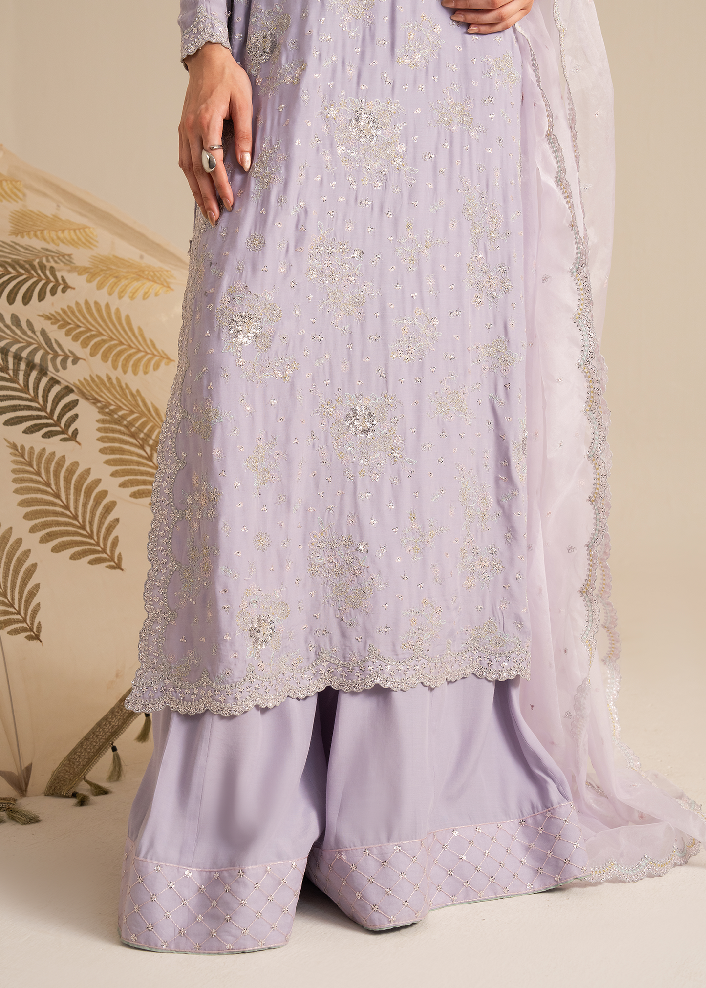 Lilac Organza Festive Pret
