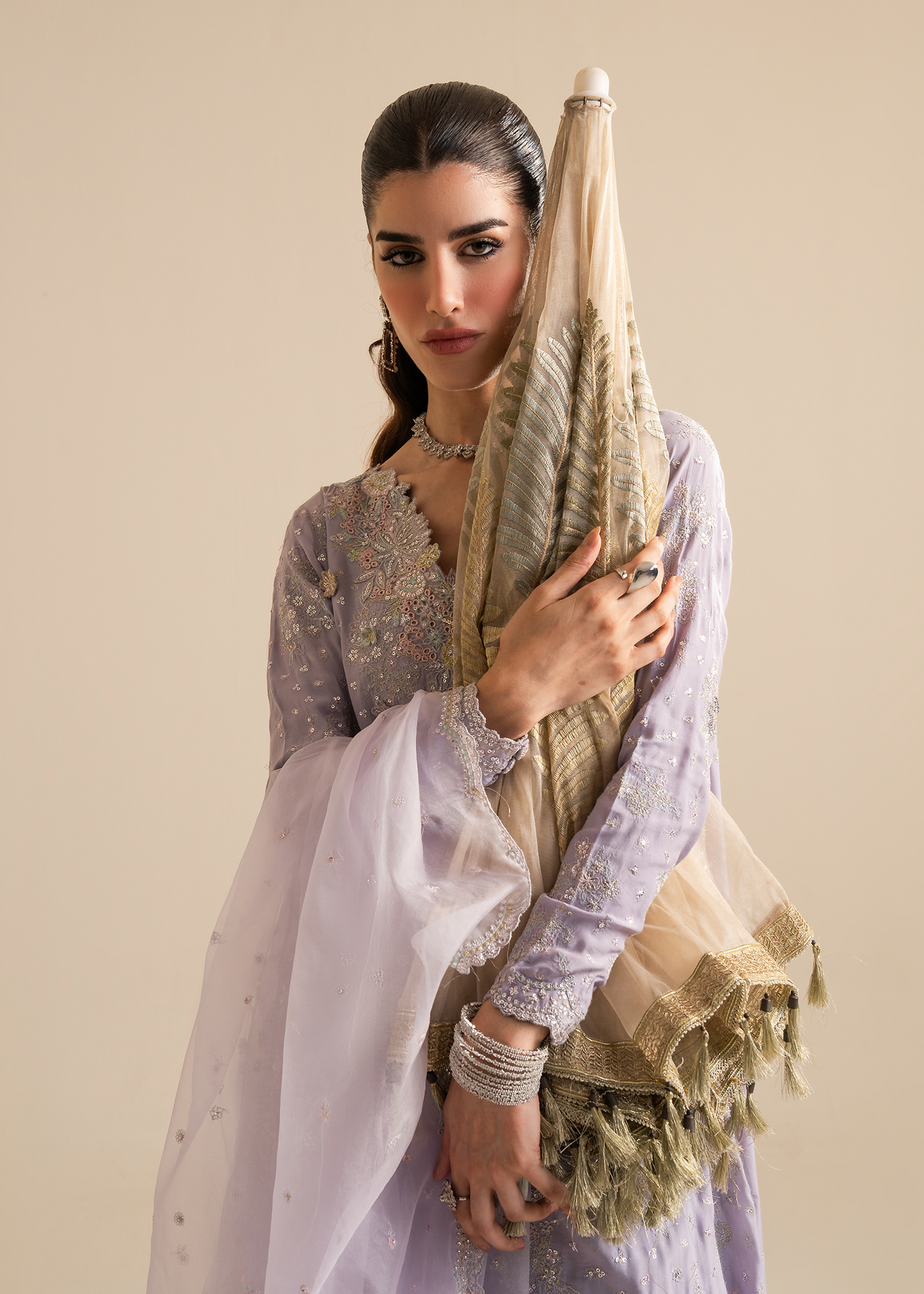 Lilac Organza Festive Pret