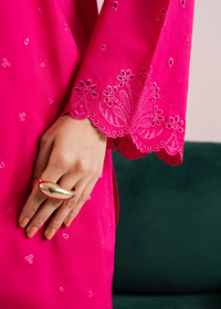 Pink Embroidered Farshi Shalwar Set