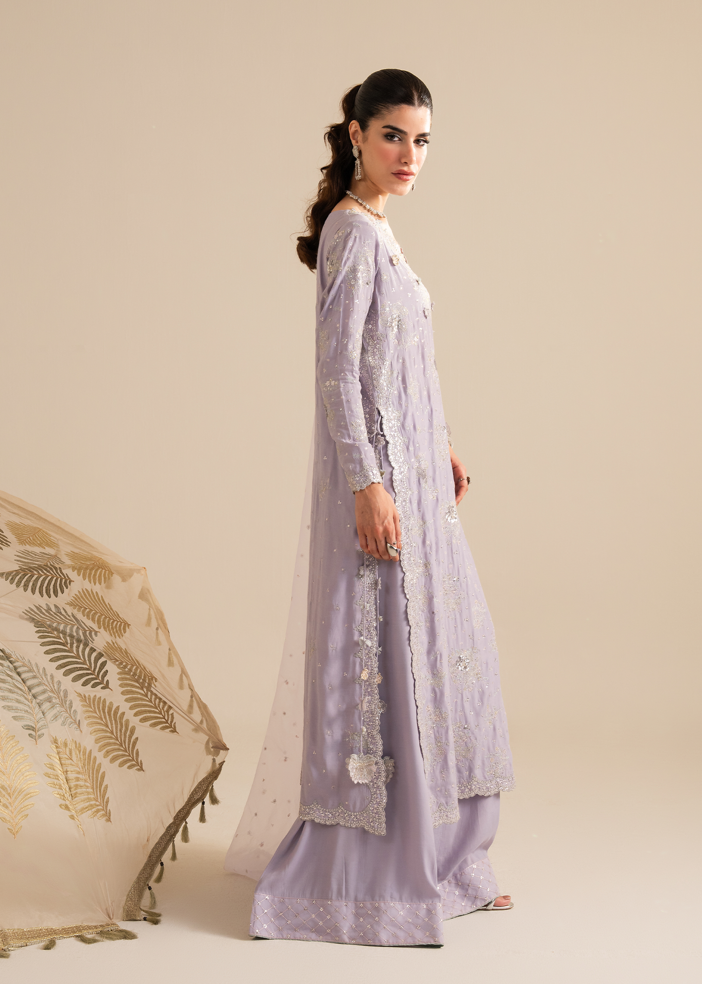 Lilac Organza Festive Pret