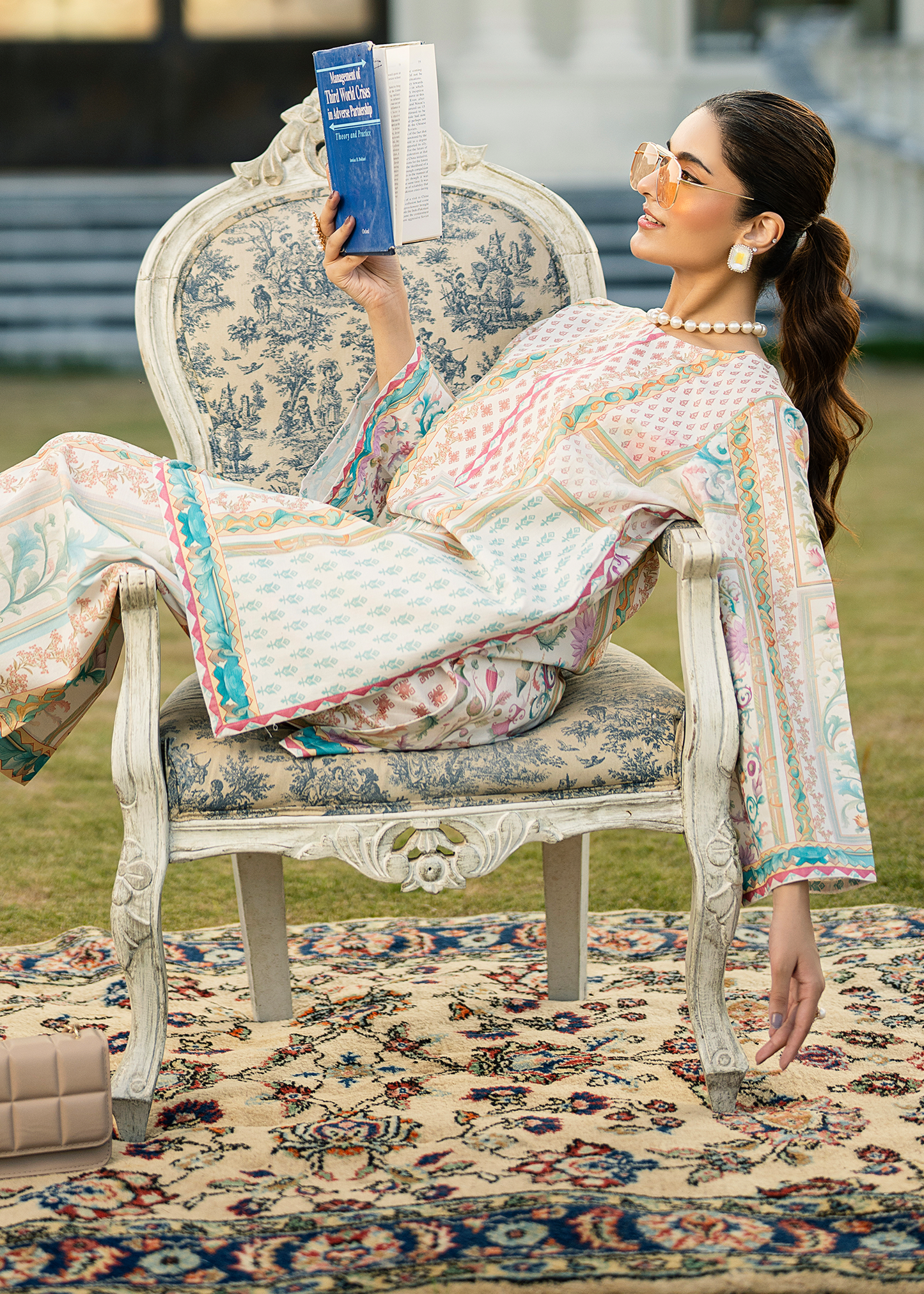 White Printed Co-ord
