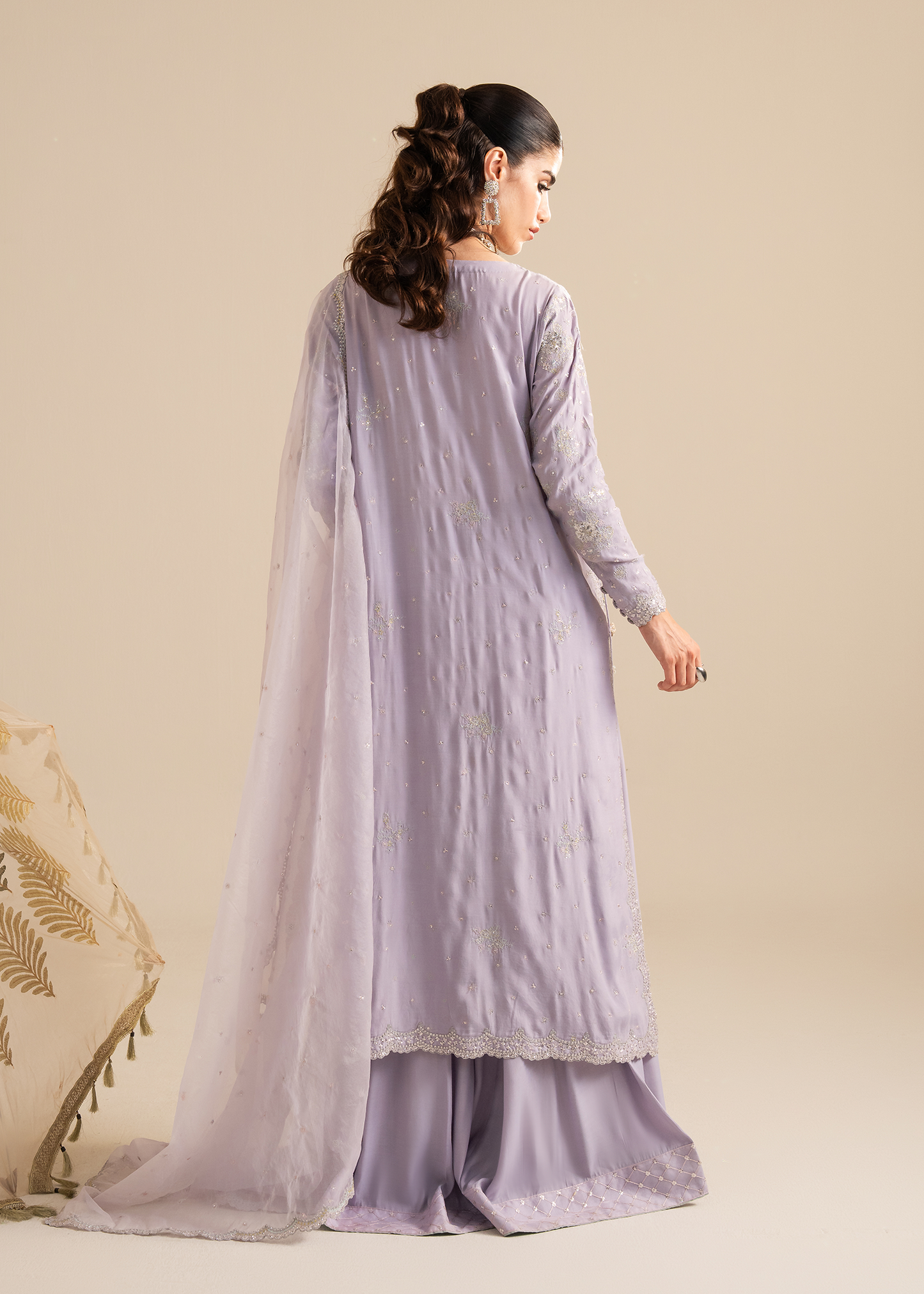 Lilac Organza Festive Pret