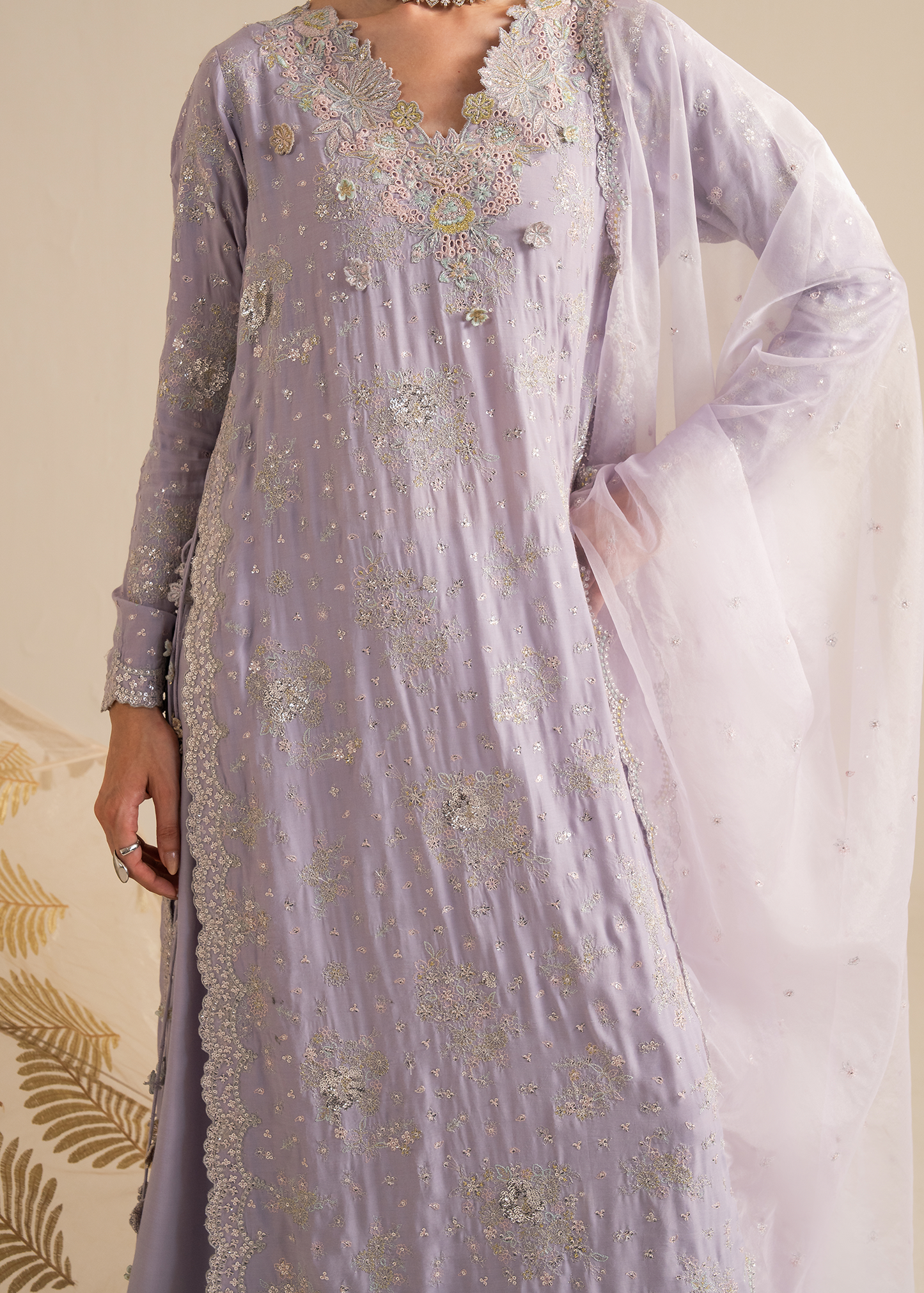 Lilac Organza Festive Pret