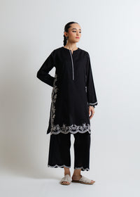 Black Embroidered Suit