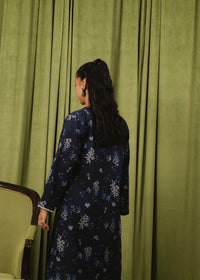 Navy Blue Printed Suit